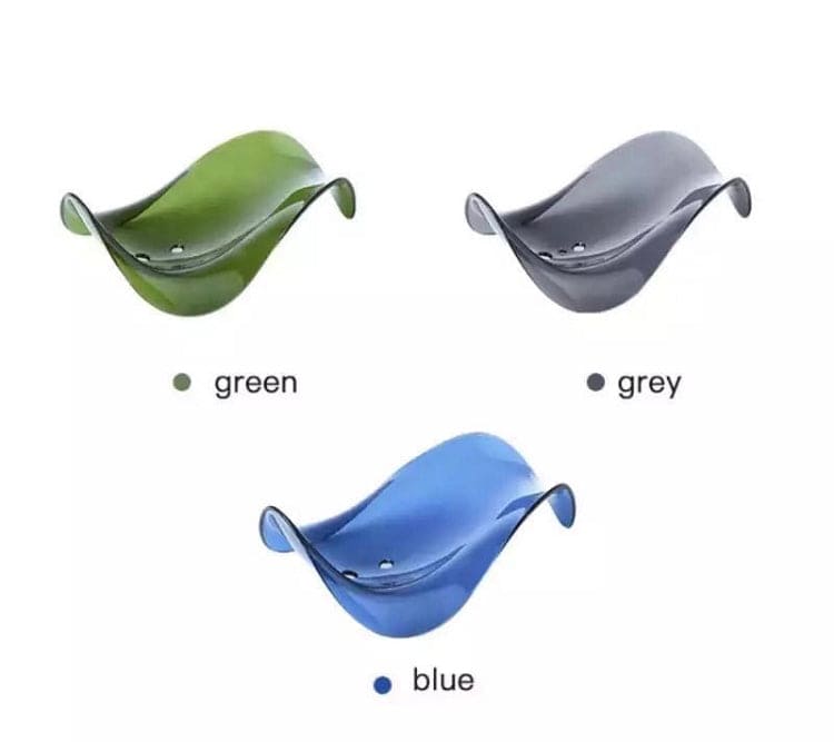 Transparent Wave Shaped Soap Holder With Drain, Creative Soap Dish Holder Transparent Wave Shaped Soap Holder With Drain, Creative Soap Dish Holder